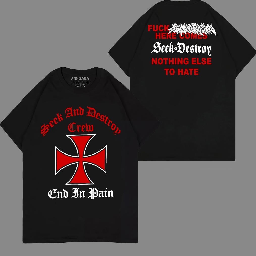 Promo Seek And Destroy Crew End In Pain Kaos Seek And Destroy Kaos Band Kaos Metal Punk Hardcore