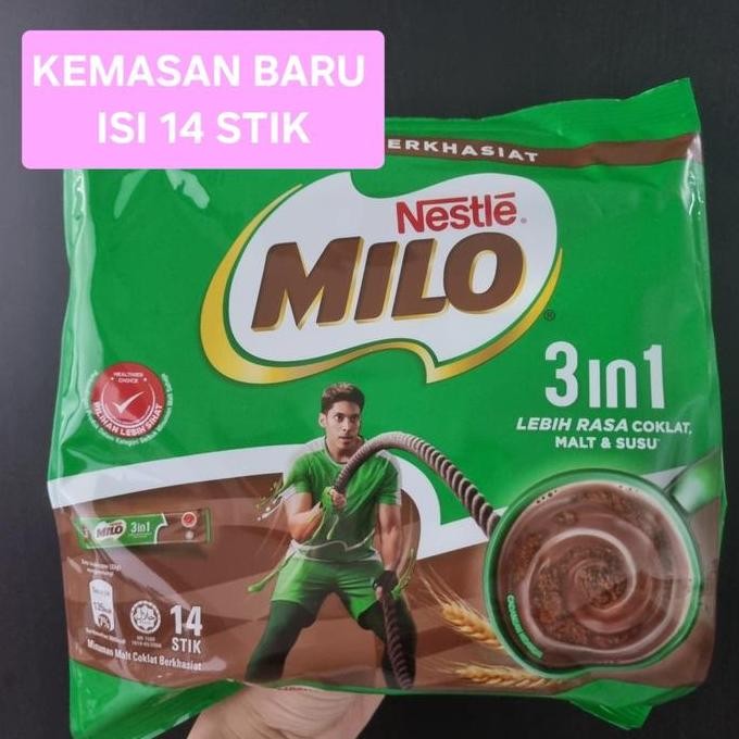 

Milo Stick 3In1 18+3 Sachet - Minuman Energi Coklat Milo Isi 21 Stik