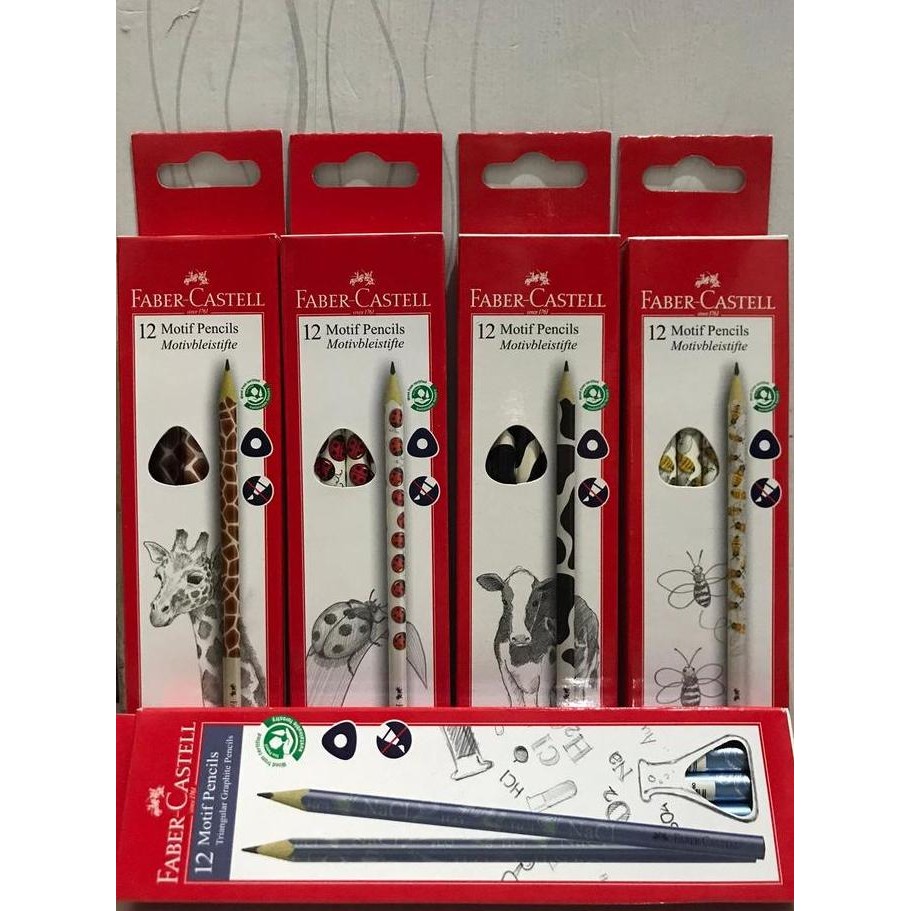 

Pensil 2B Faber Castell Karakter Motif Lucu 1 Pack Isi 12pcs