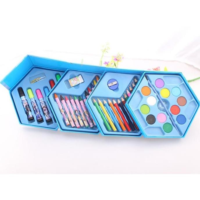 

SB Crayon Set Karakter 46pcs - Alat Mewarnai Krayon Spidol Pensil Cat Air Lengkap