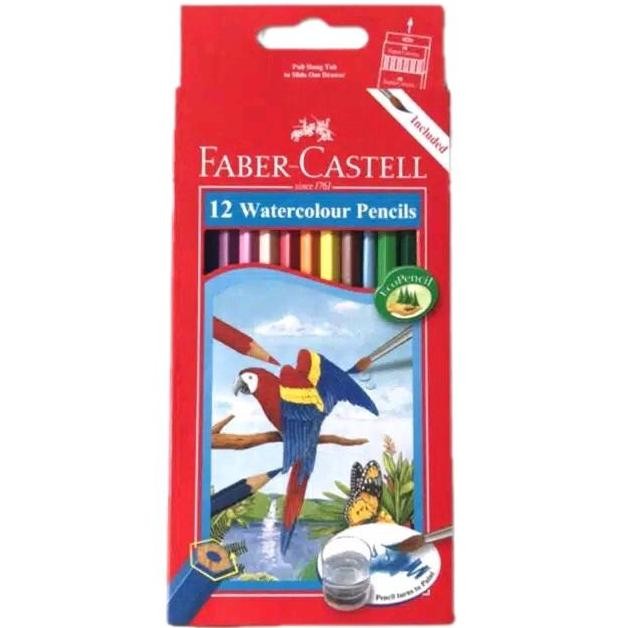 

Pensil Warna Watercolour Faber Castell 12 Warna Panjang Original