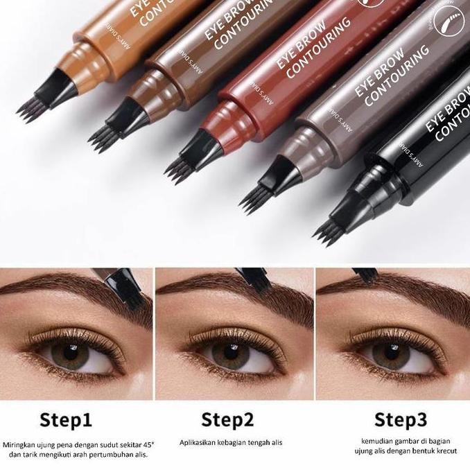 

Pensil Alis Waterproof Anti Luntur - Eyebrow Pencil Tahan Lama Natural Look
