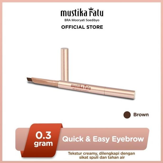 

Beauty Queen Mustika Ratu Q.E Eyebrow Pencil Waterproof Cokelat Natural