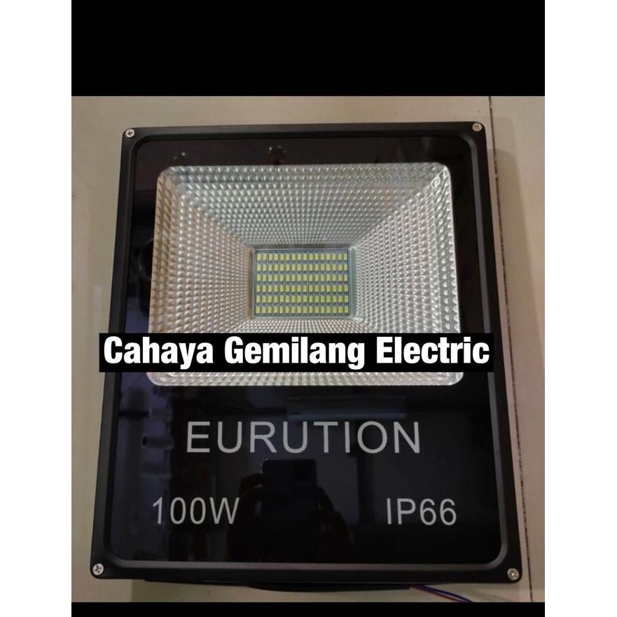 Lampu tembak led 100w 100watt floodloght sorot ip66 outdoor eurution