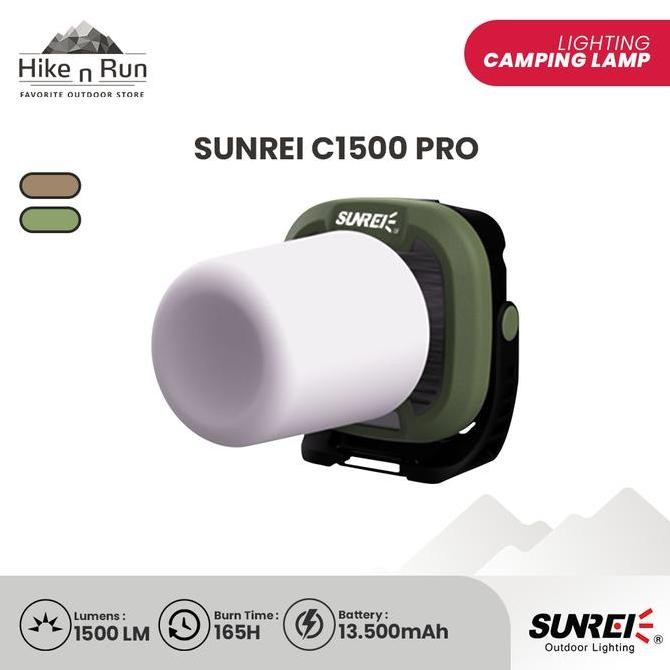 Lampu Cahaya Terang 1500 Lumens - Sunrei C1500-Pro Co