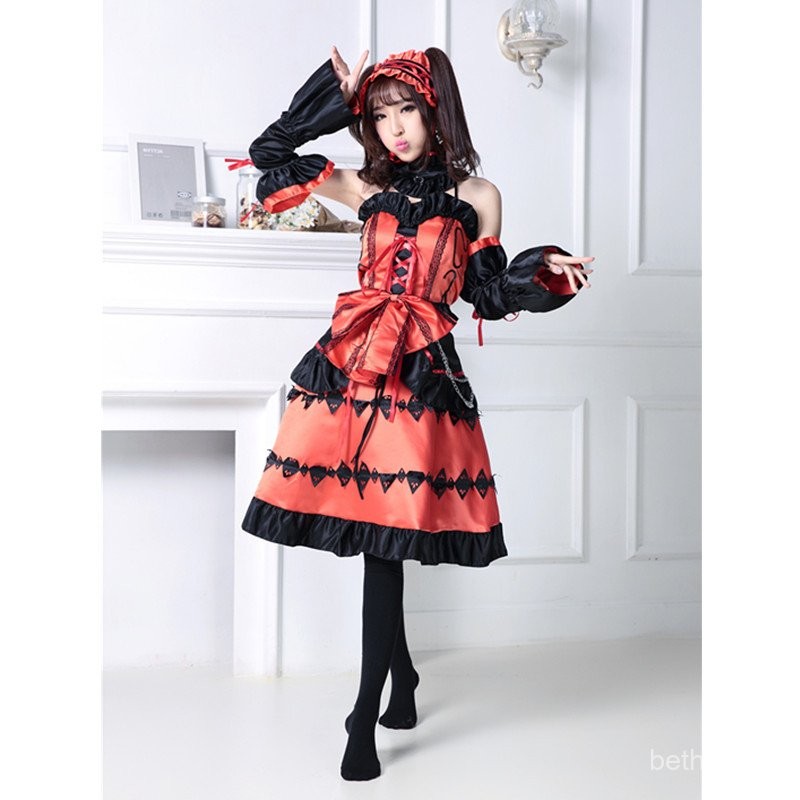Anime cos Princess Dress Tokisaki Kurumi Spirit Costume Dating Battle cosplay Halloween Costume