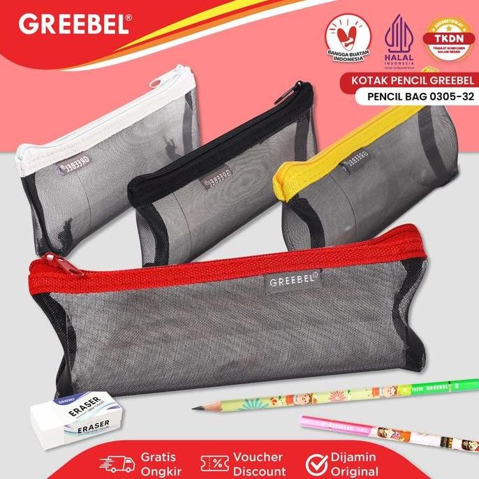 

GREEBEL Pencil Case 0305-32 | Tempat Pensil Anak Kotak Pensil Sekolah