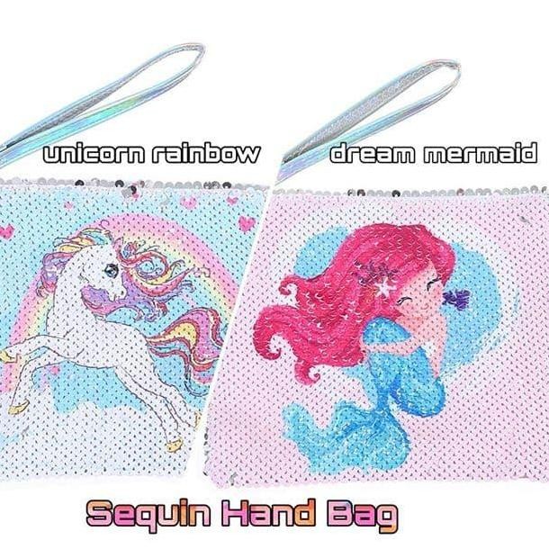 

BAJUKIDDIE Tas Tangan Sequin Tempat Pensil + Handphone - Pouch Anak Multifungsi