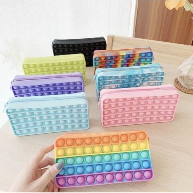 

Pop It Pencil Case Tempat Pensil Fidget Toys Squishy Tiktok Lucu 2022
