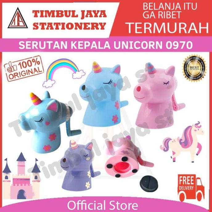 

Rautan Pensil Putar Bentuk Unicorn Lucu Serutan Karakter Kuda Pony Unik 0970