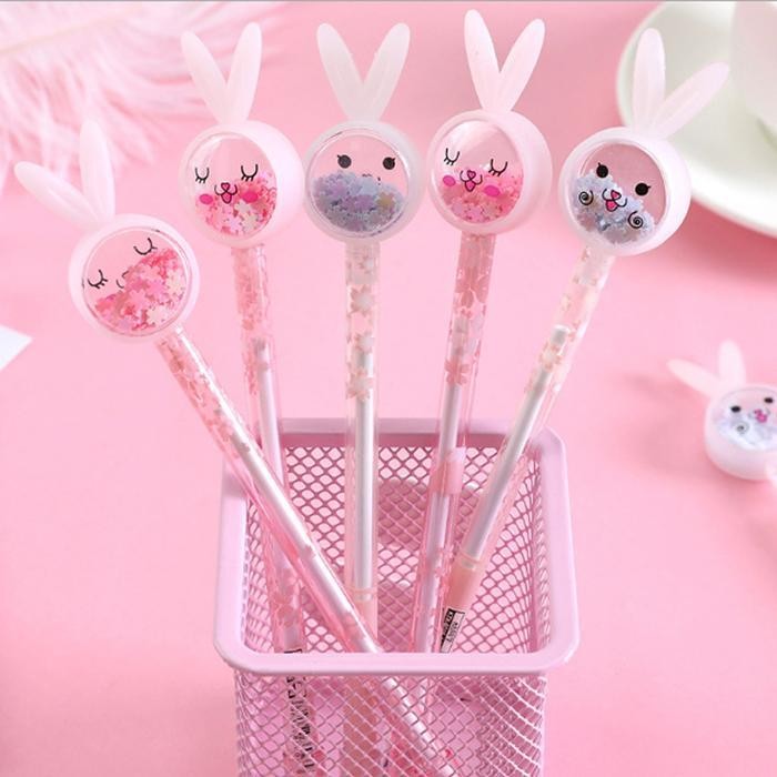 

EMS KP146 - PENA KARAKTER PAYET GLITER BUNNY LUCU BLACK INK GEL PULPEN MURAH GEL BOLPEN GEL PASTEL ALAT TULIS SEKOLAH KANTORMURAHIMPORT