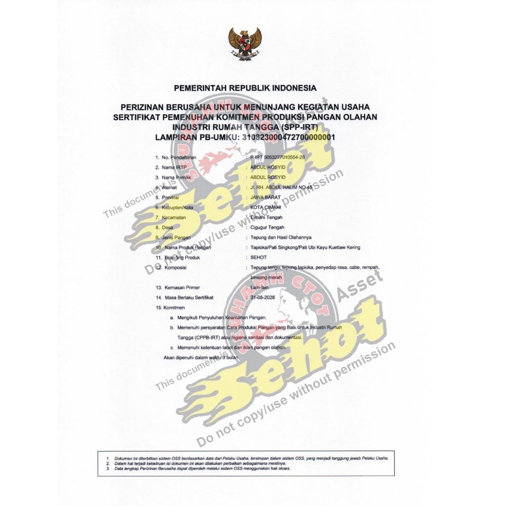 

Rkm Paket Usaha 10 Bks Seblak Instan Gurih Pedas
