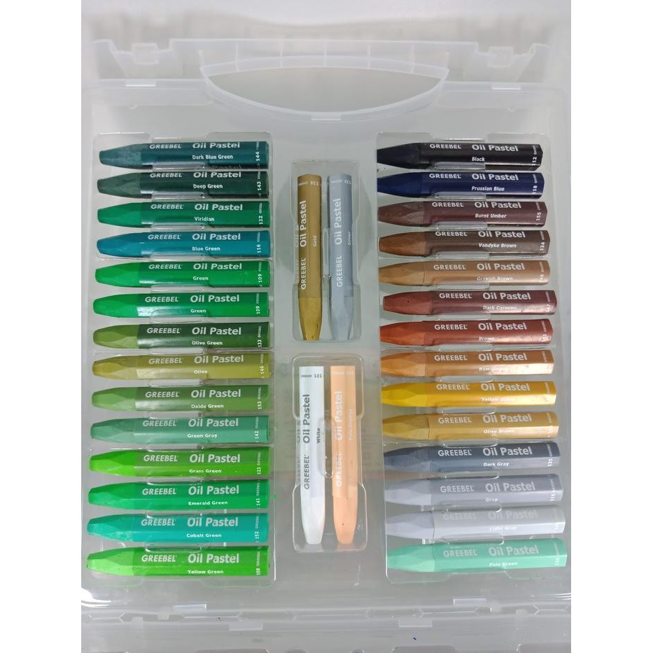 

EMS crayon greebel 55 warna krayon greebel oil pastle warna Karton Mewarnai Stationery