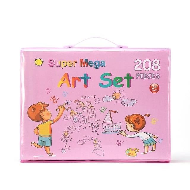 

EMS Crayon - New Super Mega Art Set 208 Pcs Crayon/Set Drawing Anak 208Pcs