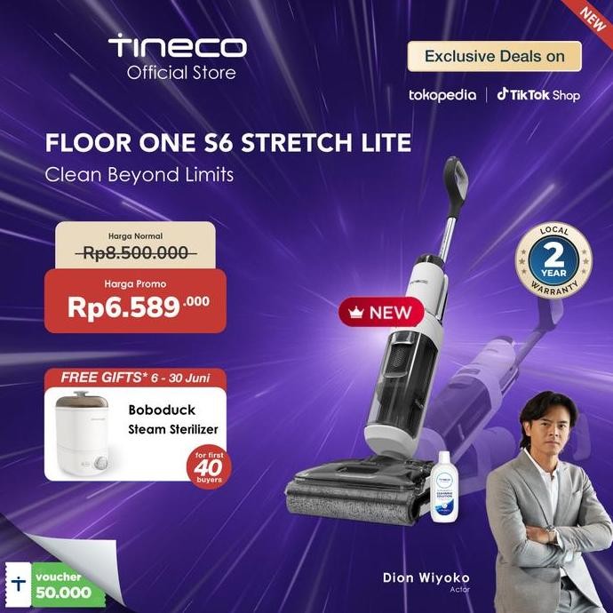Ls Tineco Floor One Stretch S6 Lite Smart Wet Cordless Vacuum Multifunctional Vacuum Cleaner