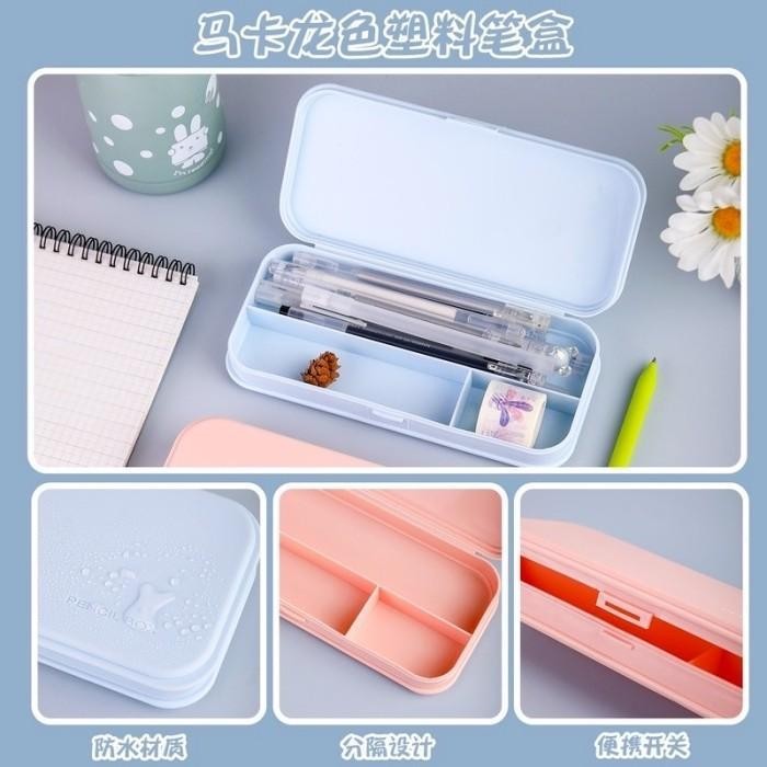 

EMS Kotak Pensil Tempat Pencil Box Aesthetic Korean Style Macaron Color