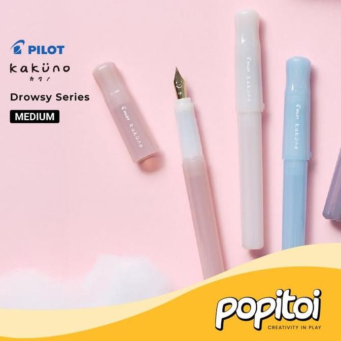 

Pilot Kakuno Madoromi Drowsy Color Series Fountain Pen Medium Fine Pena New Stok