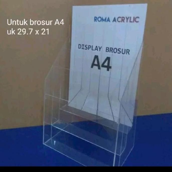 

Akrilik Tempat Brosur A4/Rak Brosur 3 Susun New Stok