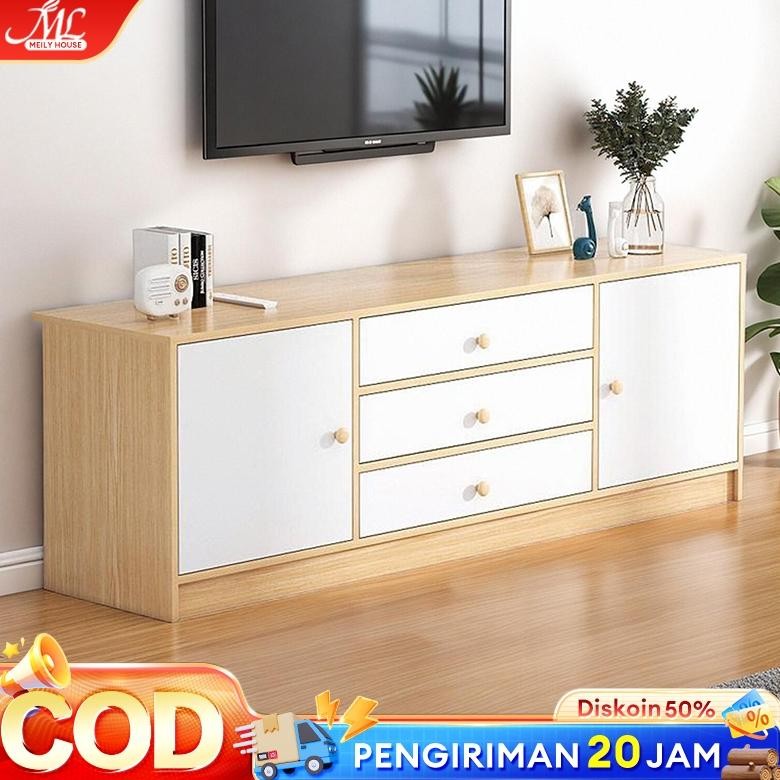 120/140cm Meja TV kayu TV SERBAGUNA Rak Tv Minimalis Bufet Tv Minimalis Kayu Modern Murah Tv Rak