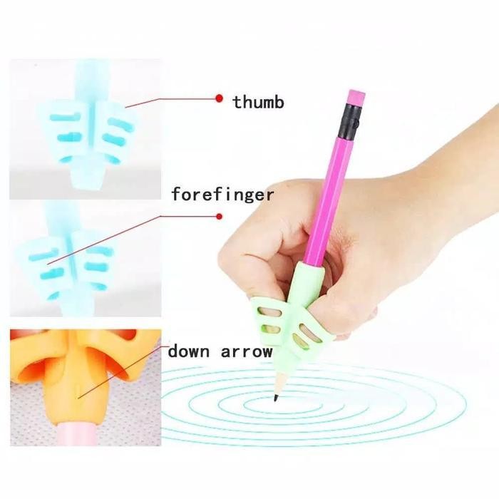 

EMS Alat bantu tulis belajar menulis pencil grip pensil bolpoin bolpen