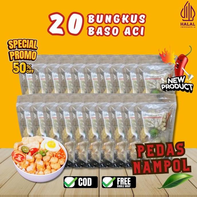 

PAKET AGEN 20 BKS FREE 1 BKS BASO ACI INSTAN GUDANGSNACK.TGR HOTPOT INSTAN Food Pedas Seblak