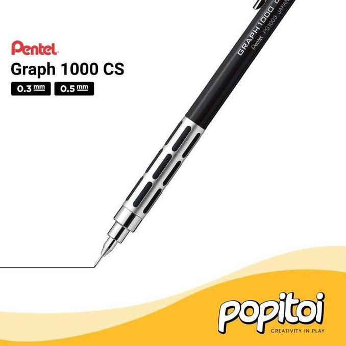 

Pentel Graph 1000 Cs Mechanical Pencil 0.3 0.5 Mm Pensil Mekanik 1000Cs Drafting New Stok