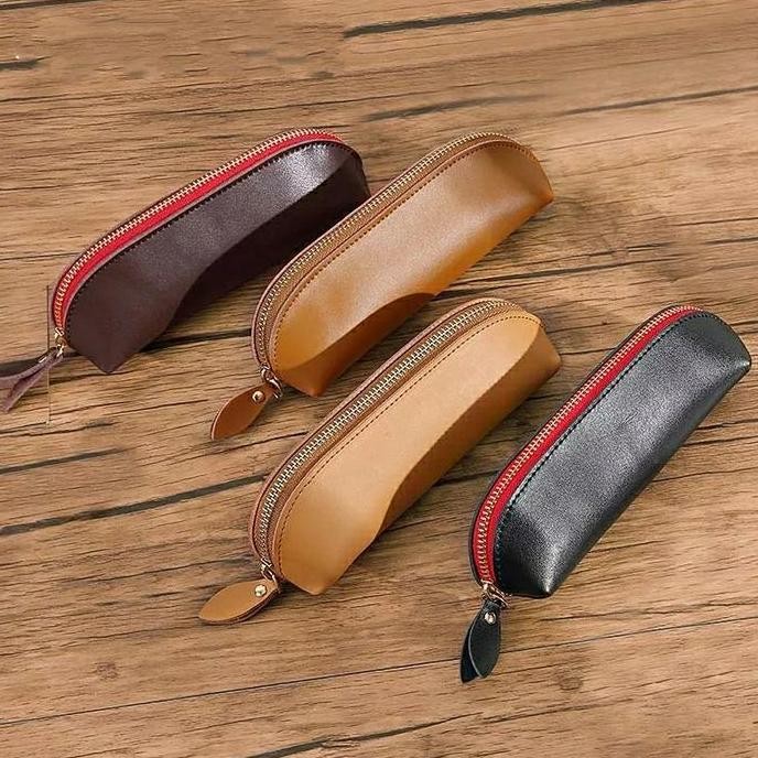 

Tempat Pencil Kulit Bahan Kulit Asli - Pencil Case Kulit Ch Kulit New Stok