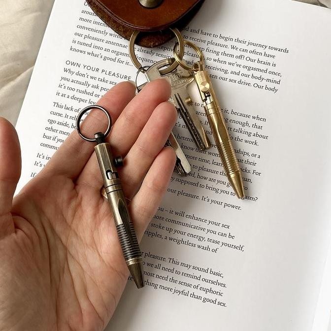 

Pulpen Aesthetic / Pena Aesthetic / Pulpen / Bolpoin / Gold Brass / Mini Pen Pen New Stok