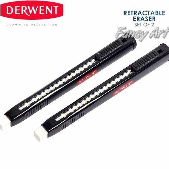 

Derwent Retractable Eraser Set 2 Blister Pack - Pen Penghapus Pensil New Stok