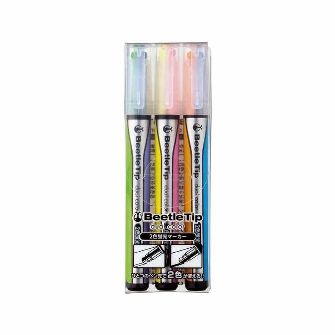 

Kokuyo Beetle Tip Dual Color Set Highlighter New Stok
