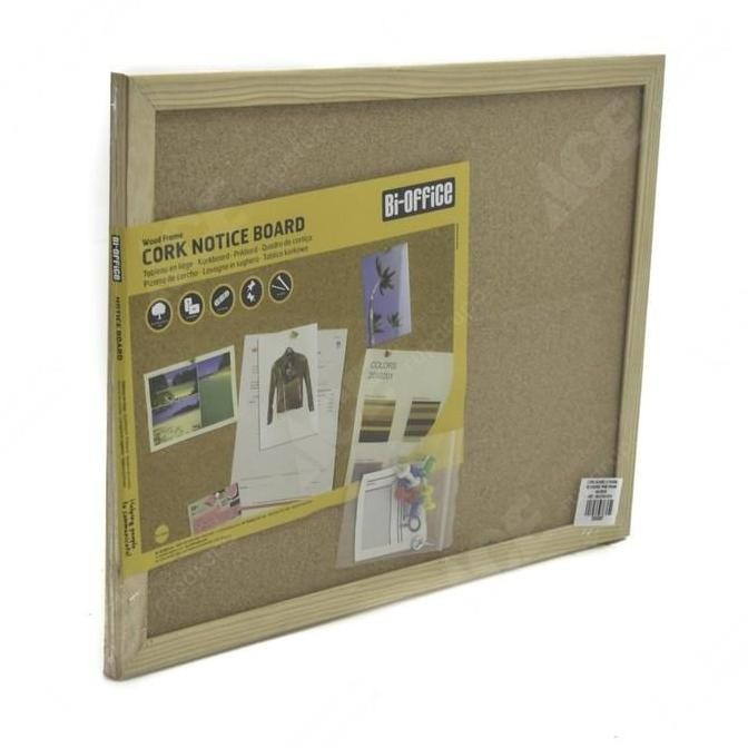 

Bi-Silque Cork Board Papan Buletin 60X45 Cm New Stok
