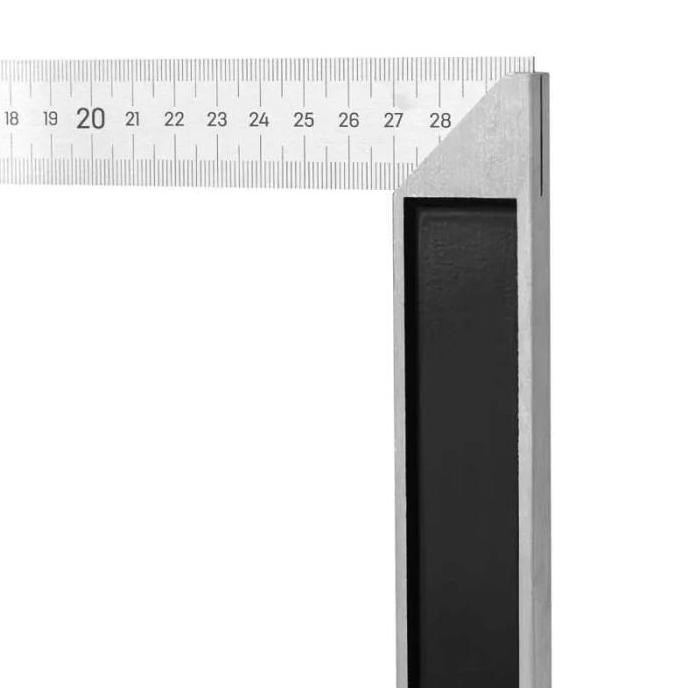 

Penggaris Siku L 30 Cm Deli Mistar Garisan Siku Tukang Stainless Steel New Stok