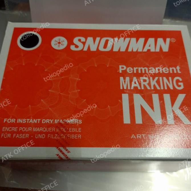 

Tinta Spidol Permanent Snowman Marking Ink Sebox (12Botol) New Stok