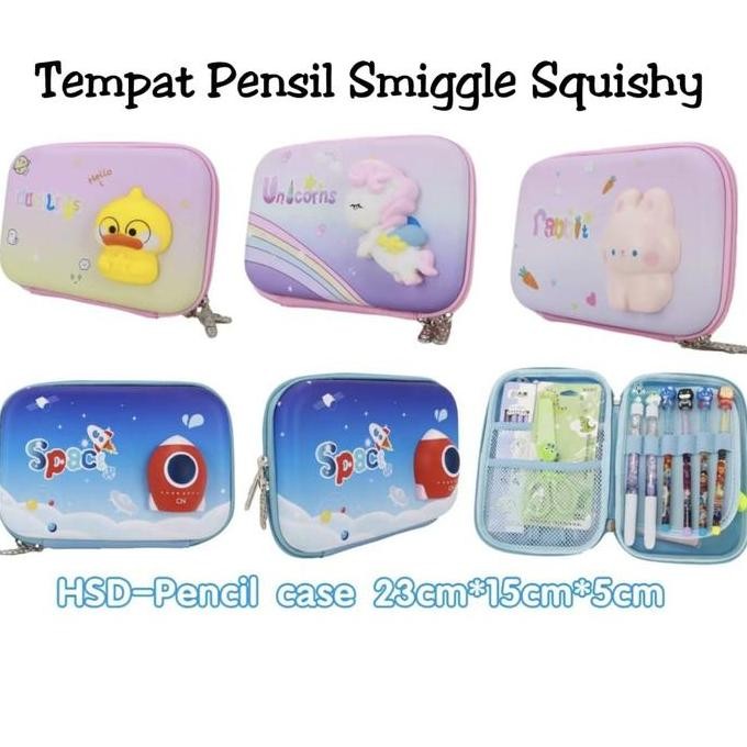 

Kotak Pensil Tempat Pensil Anak Hardcase Smiggle Squishy Ukuran Besar S6 New Stok