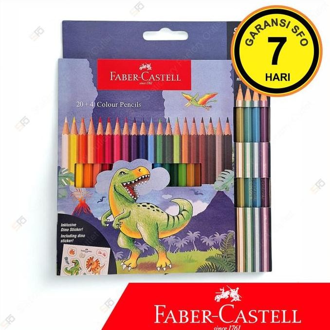 

Pensil Warna Cowok Faber Castell Isi 24 - Dino New Stok