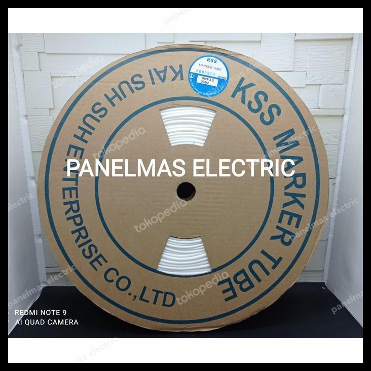 

HOT DEAL MARKER TUBE KSS OMT 3.5 200MTR / ROLL PUTIH KABEL MARKER !!!!!!
