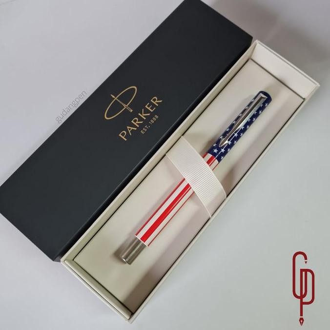 

Parker Vector America Flag Limited Edition Roller Ball Rb New Stok