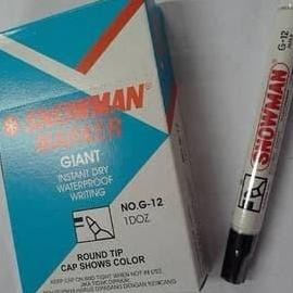 

Spidol Permanen G-12 Snowman New Stok