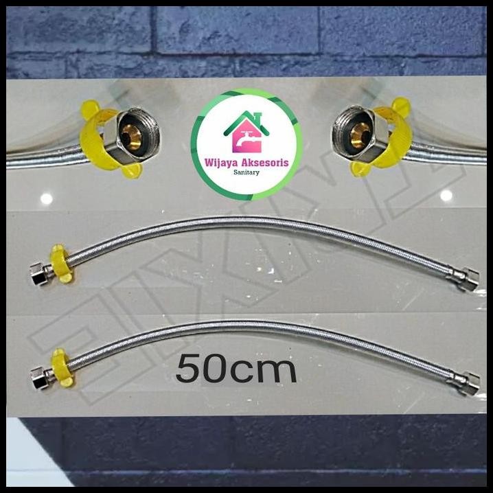 Selang Sambung Kran Fleksibel 50cm/Sambungan Selang Kran Air