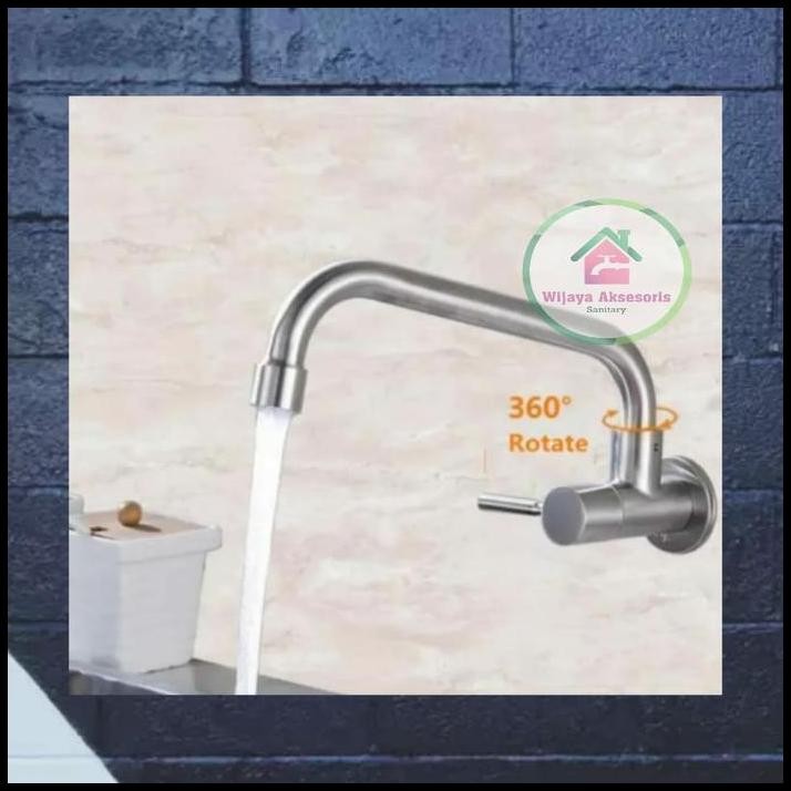 Kran Angsa Cuci Piring/Kran Tembok Cuci Piring Stainless