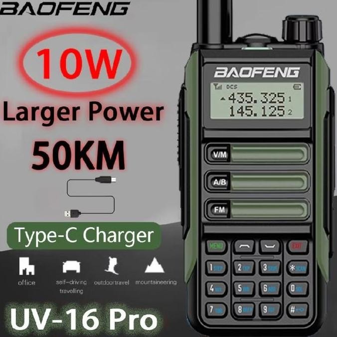 HT Handy Talky Jangkauan Luas 100KM UV-20 PRO 80W Baterei Jumbo 24000m -high Quality