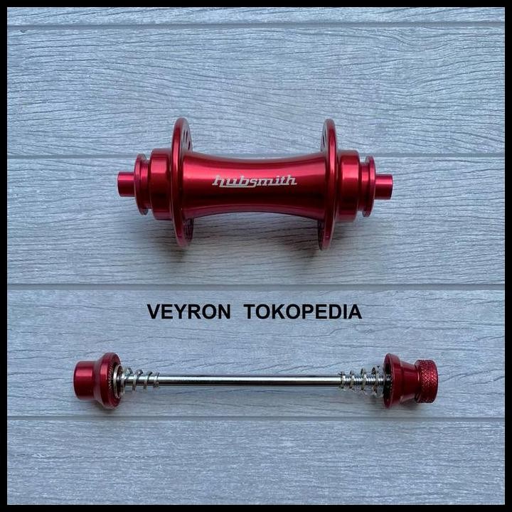 HUBSMITH FRONT HUB Bearing 28 Hole FOR BROMPTON Color Red