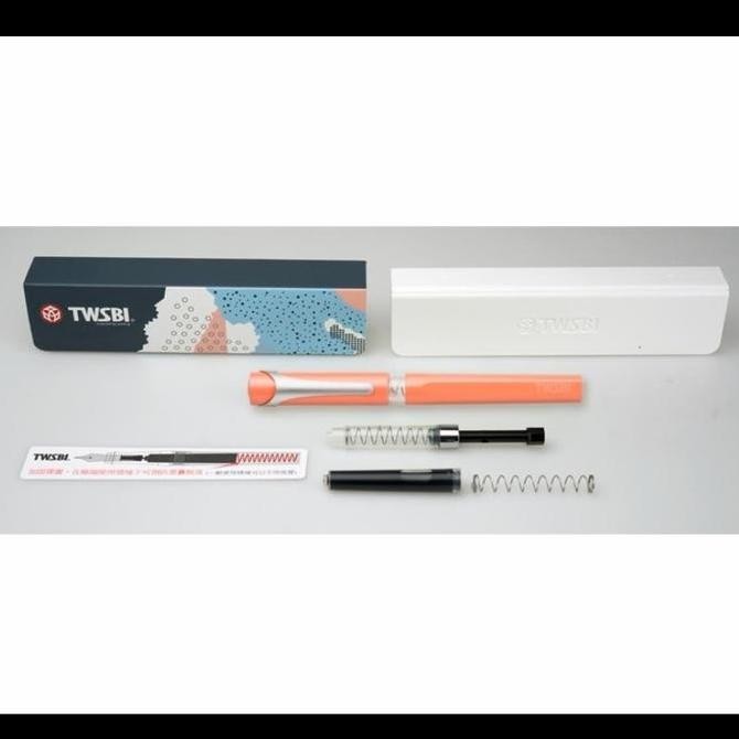 

Twsbi Swipe Salmon Fountain Pen New Stok