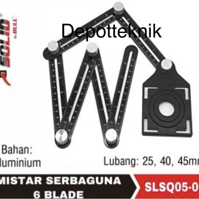 

Penggaris Siku Lipat Ukur 6 Sisi Angleizer Hole Sudut Angle Size 25 New Stok