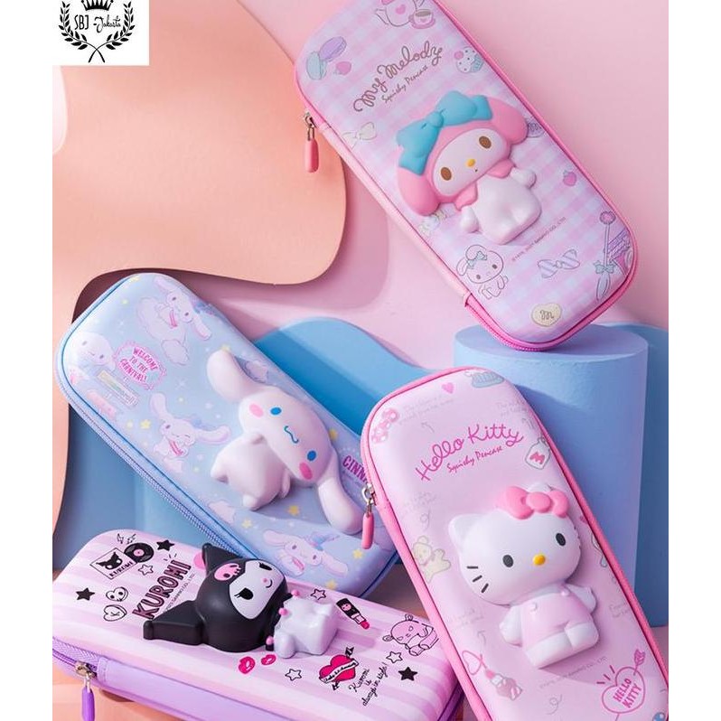 

Kotak Pensil Tempat Pensil Sanrio Original 3D Squishy Waterproof Alat Sekolah