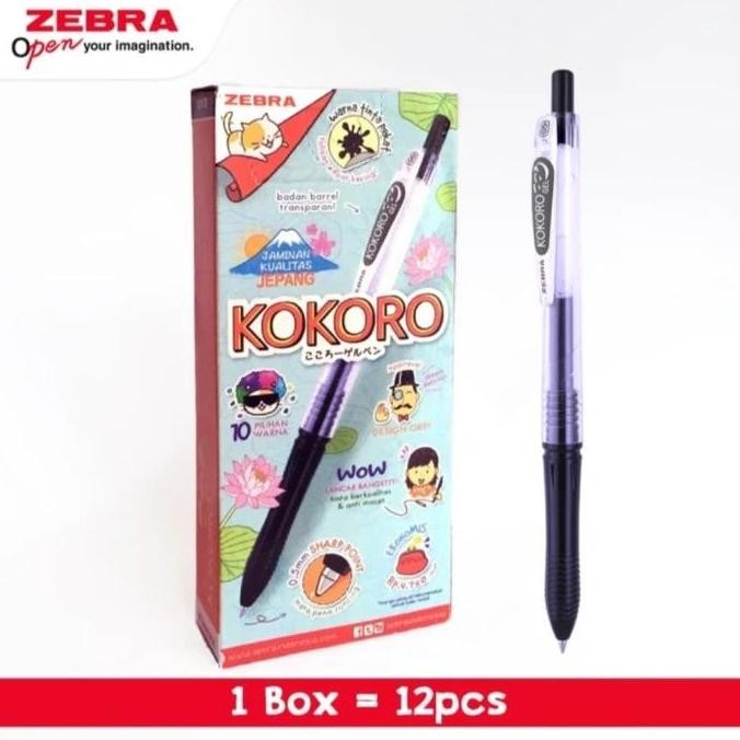 

Ballpoint / Gel Pen Kokoro 0.5Mm Hitam 1 Lusin (12 Pcs) New Stok