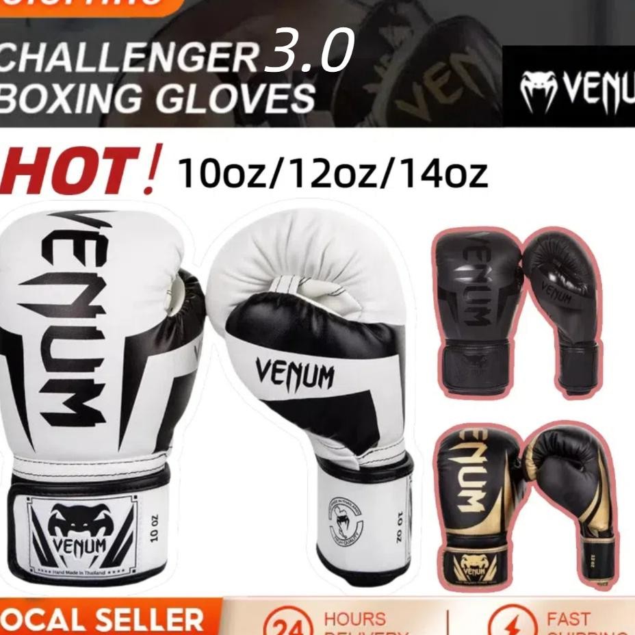 Mma Sarung Tinju Boxing Gloves Muay Thai Fhting Training Ki Boxing 10Oz 12Oz 14Oz