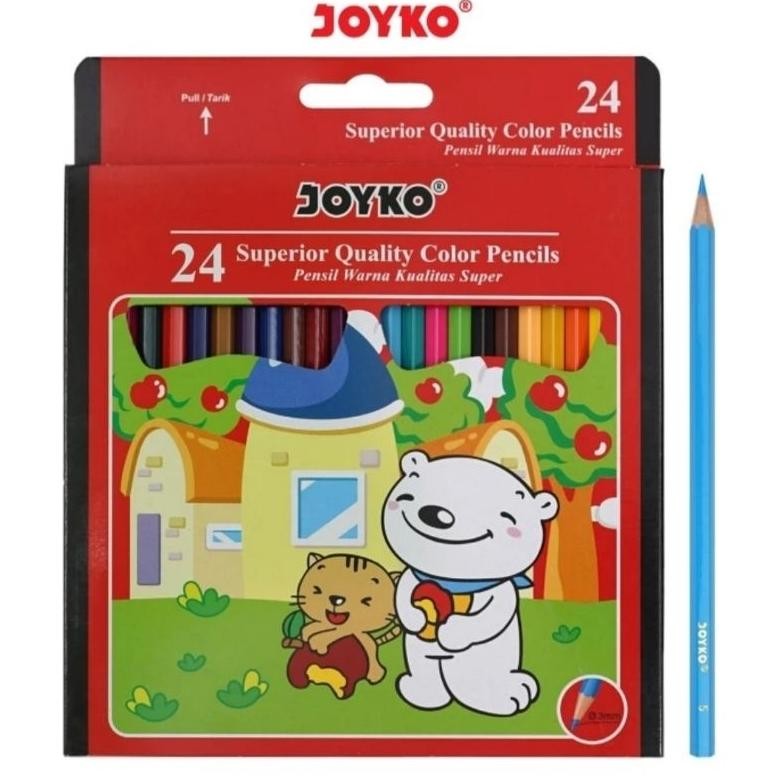 

Eqw-68 Pensil Warna Panjang Joyko Isi 24 Warna Berkualitas Eqw-68