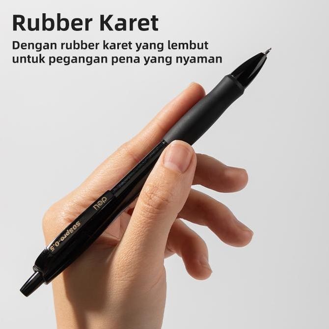 

Deli Pulpen Gel / Gel Pen St Tip Black S08Pro-St 12Pcs New Stok