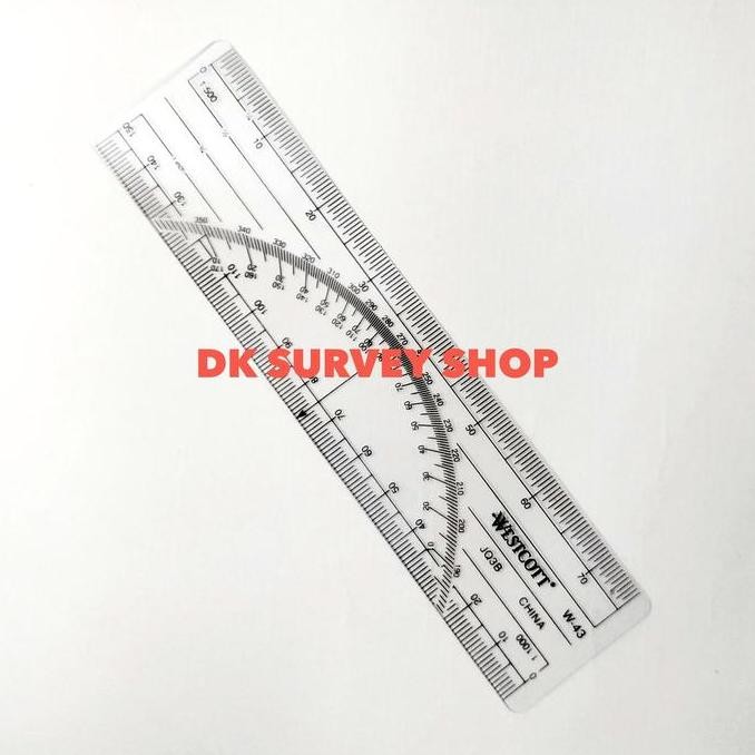 

Penggaris Protactor W 43 Metric Ruler Westcott Metric Protractor W-43 New Stok